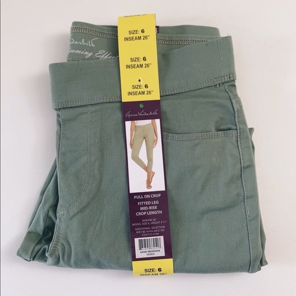 ♦️3 for $15♦️ Gloria Vanderbilt Crop Pull-on Pants ~ 6 - Picture 1 of 6
